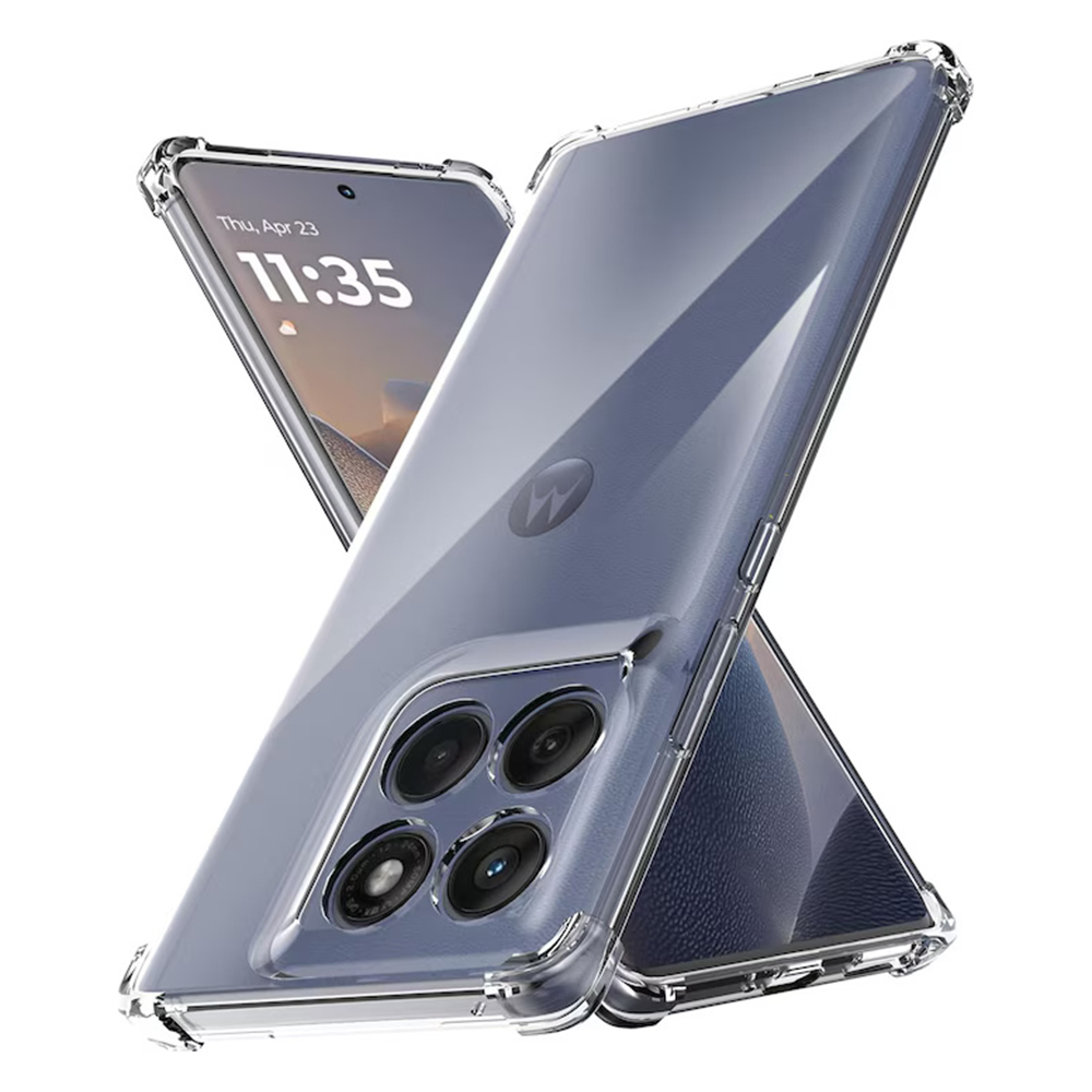 Калъф за Motorola Edge 60 / Edge 60 Fusion - Techsuit Shockproof Прозрачен Прозрачен Silicone - Прозрачен