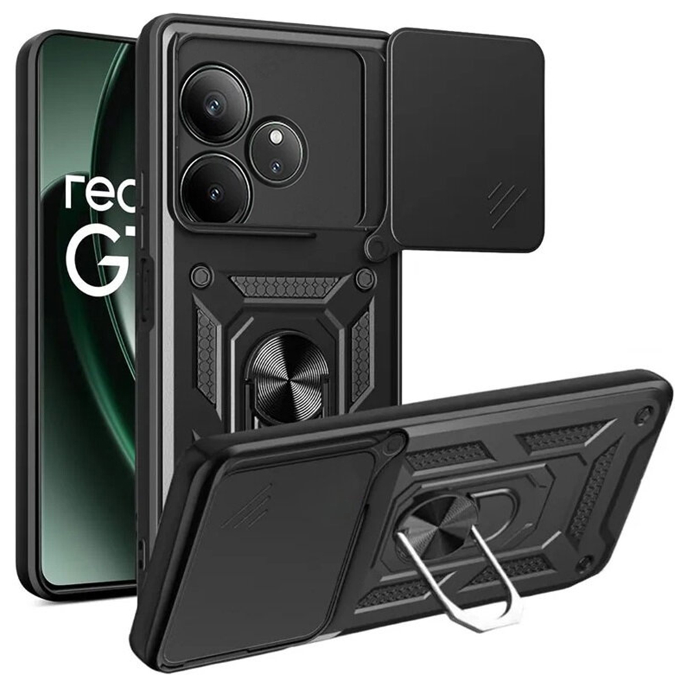 Калъф за Realme GT 6 / GT 6T - Techsuit CamShield Series - Черен