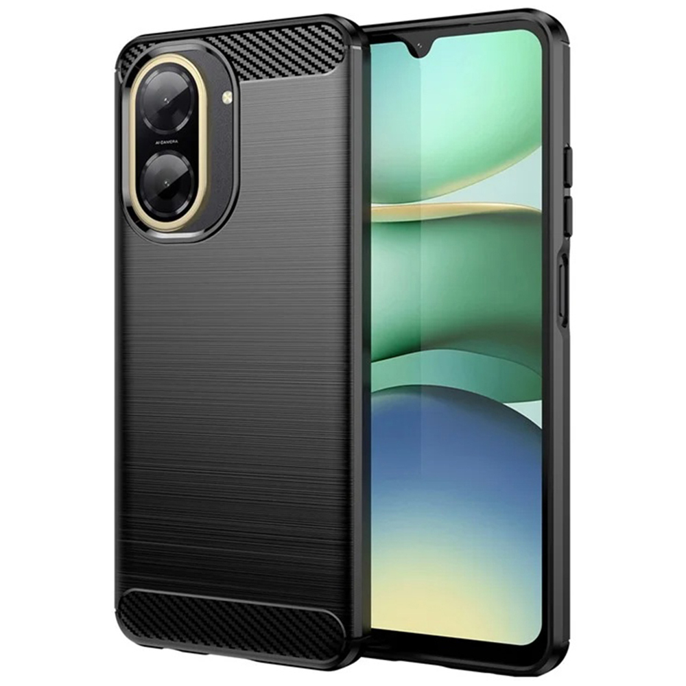 Калъф за Xiaomi Redmi A5 4G (Standard) - Techsuit Carbon Silicone - Черен