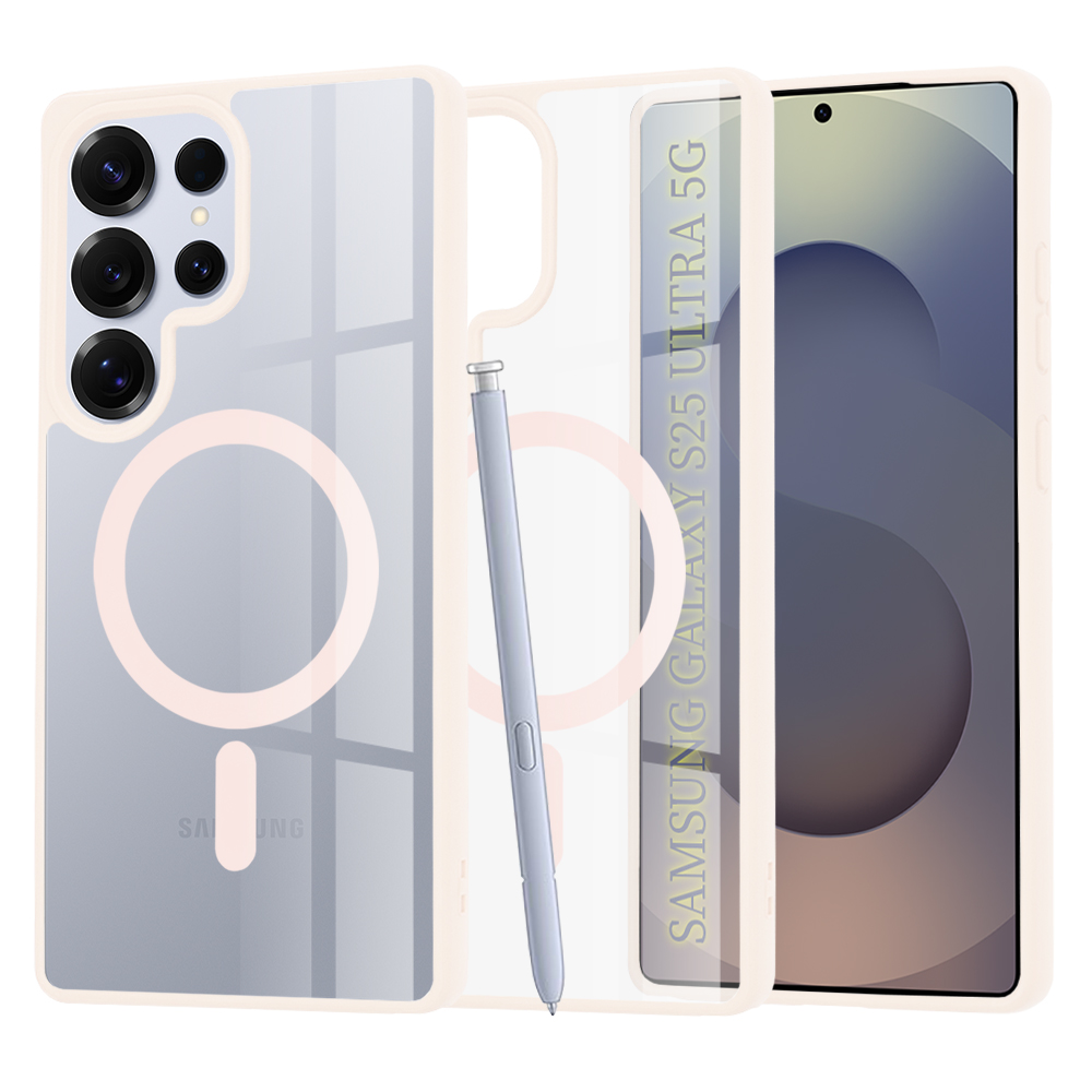 Калъф за Samsung Galaxy S25 Ultra - Techsuit MagSafe Pro - Nude Розов