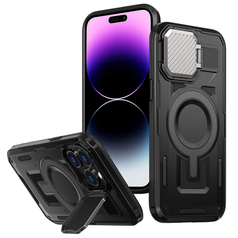 Калъф за iPhone 14 Pro Max - Techsuit CamVault CamVault MagSafe - Черен