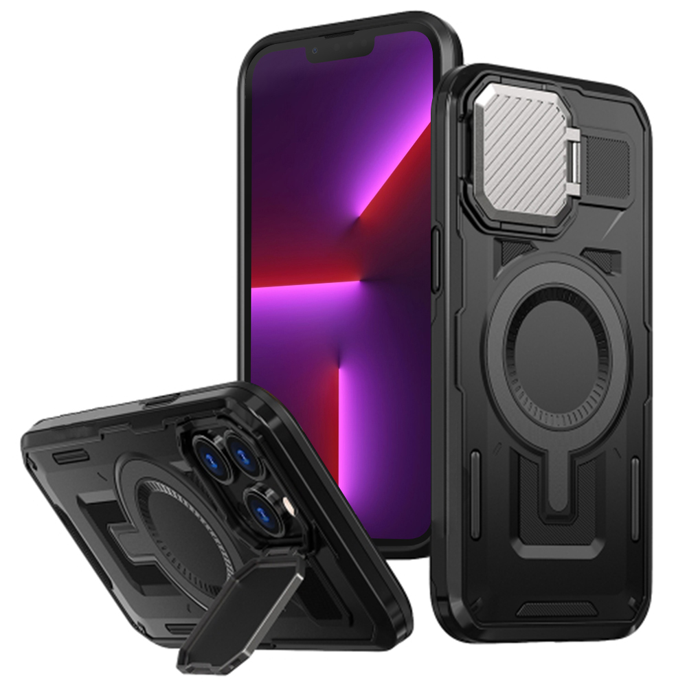 Калъф за iPhone 13 Pro - Techsuit CamVault CamVault MagSafe - Черен