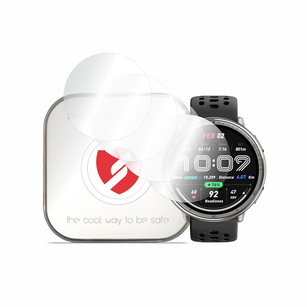 [4x Pack] Amazfit Active 2 (кръгъл) - Smart Protection Classic - Прозрачен