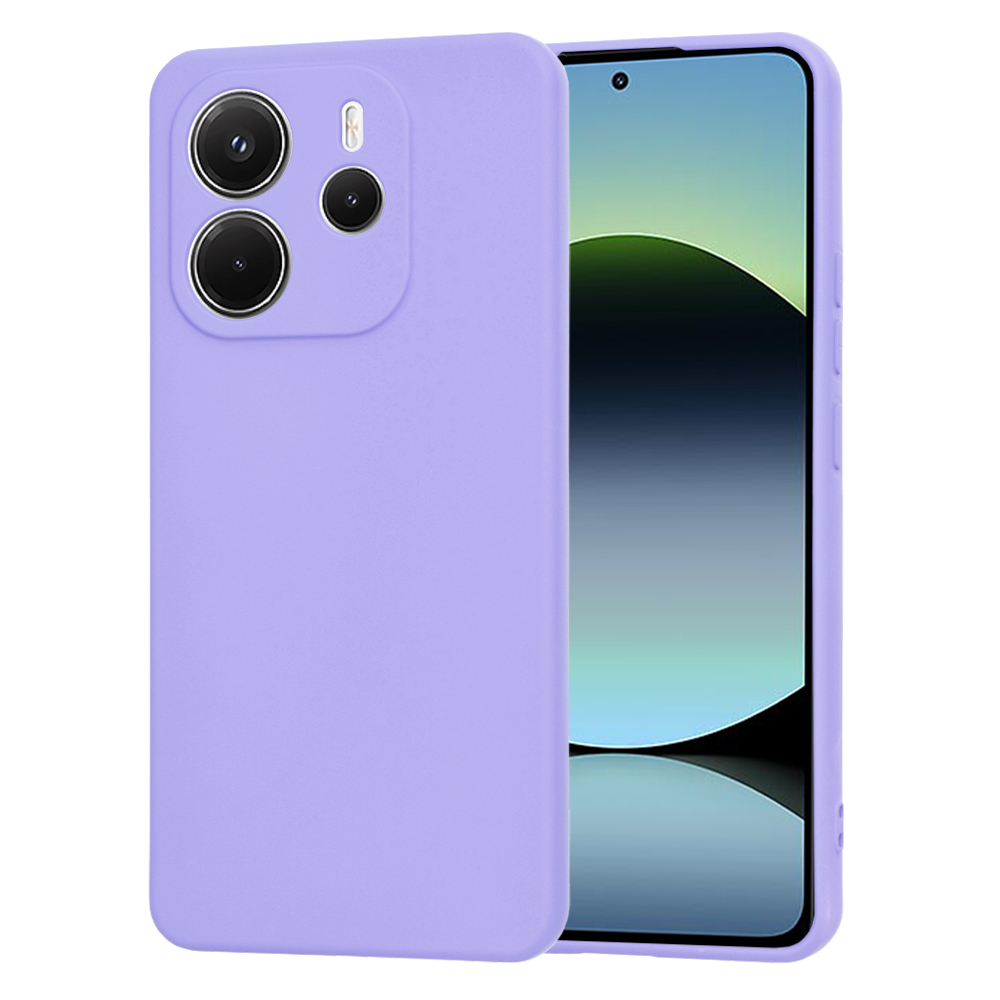 Калъф за Xiaomi Redmi Note 14 4G (стандартен) - Techsuit SoftFlex - светло лилав