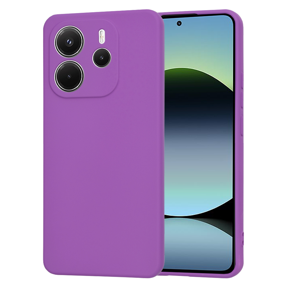 Калъф за Xiaomi Redmi Note 14 4G (Стандартен) - Techsuit SoftFlex - Лилав