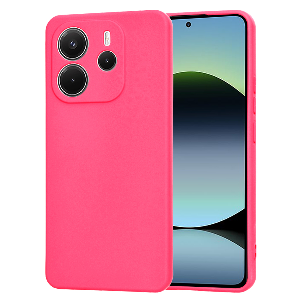 Калъф за Xiaomi Redmi Note 14 4G (Standard) - Techsuit SoftFlex - Hot Розов