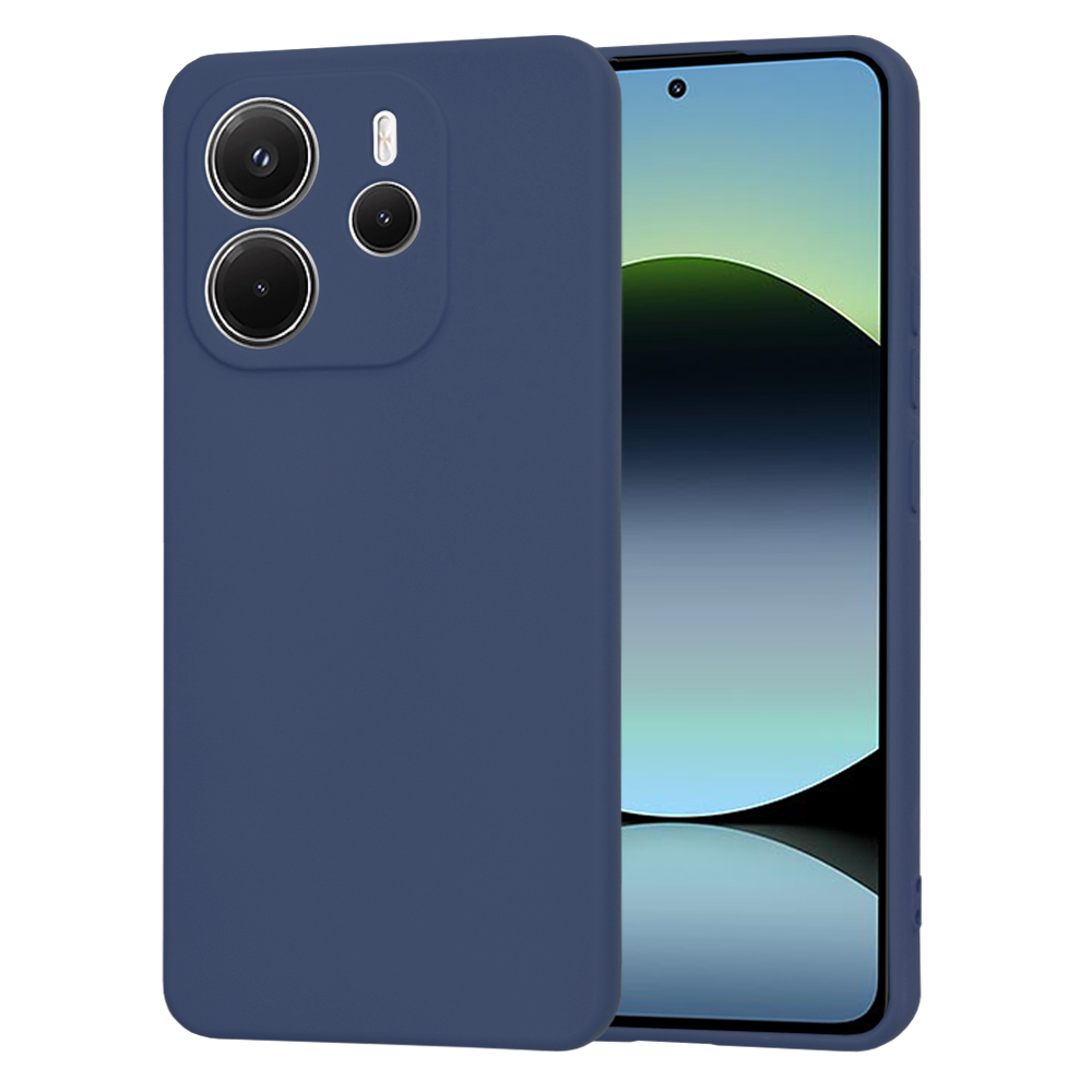 Калъф за Xiaomi Redmi Note 14 4G (стандартен) - Techsuit SoftFlex - Тъмносин Син