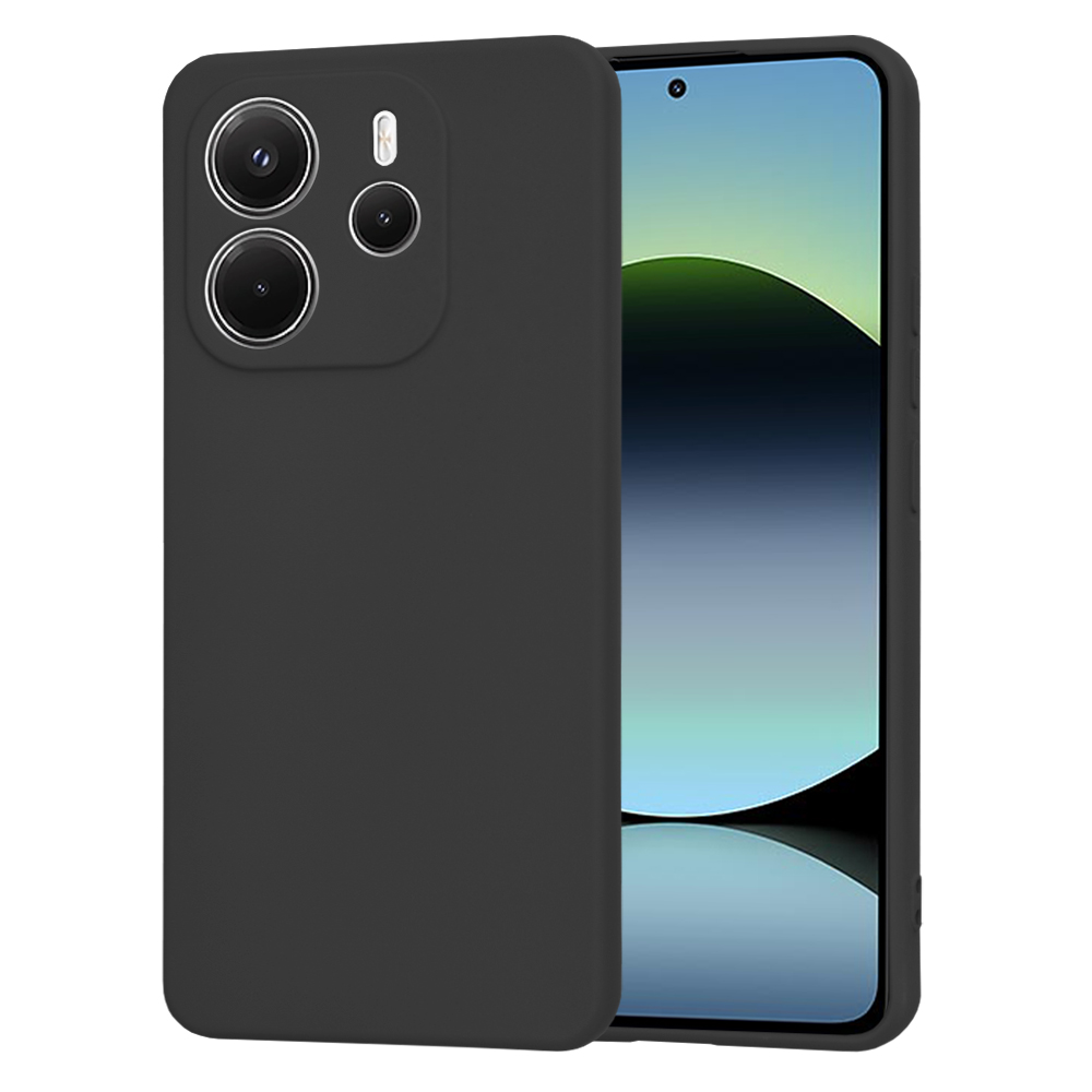Калъф за Xiaomi Redmi Note 14 4G (Стандартен) - Techsuit SoftFlex - Черен