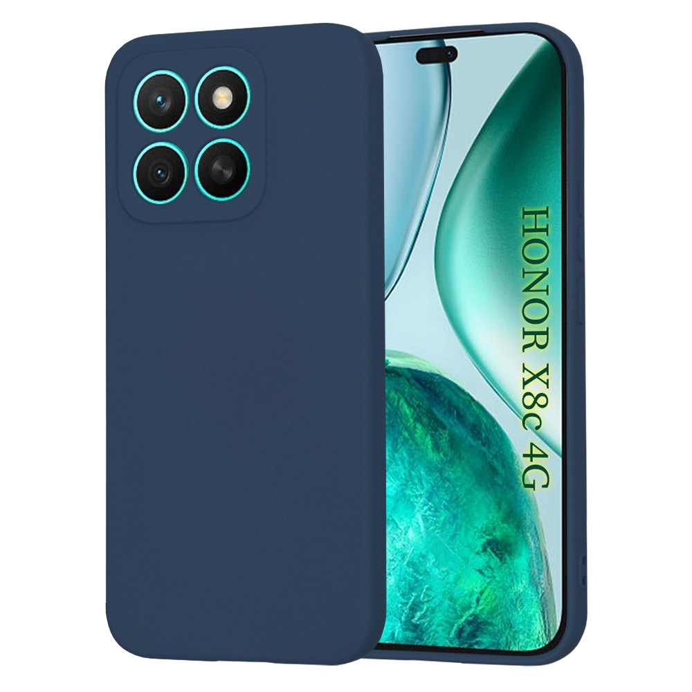 Калъф за Honor X8c - Techsuit SoftFlex - Тъмносин Син