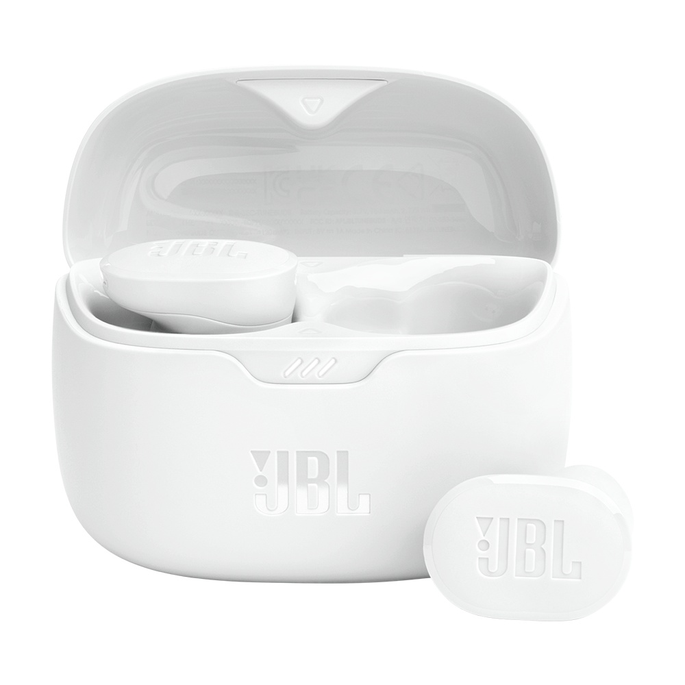 Bluetooth слушалки in-ear с микрофон TWS - JBL (Tune Buds) - бели