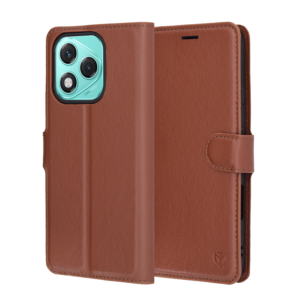 Калъф за Honor 400 Lite - Techsuit Leather Folio - Кафяв