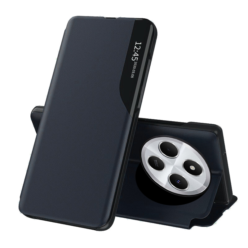 Чанта за Xiaomi Redmi 14C / Poco C75 - Techsuit eFold Series - Тъмносин