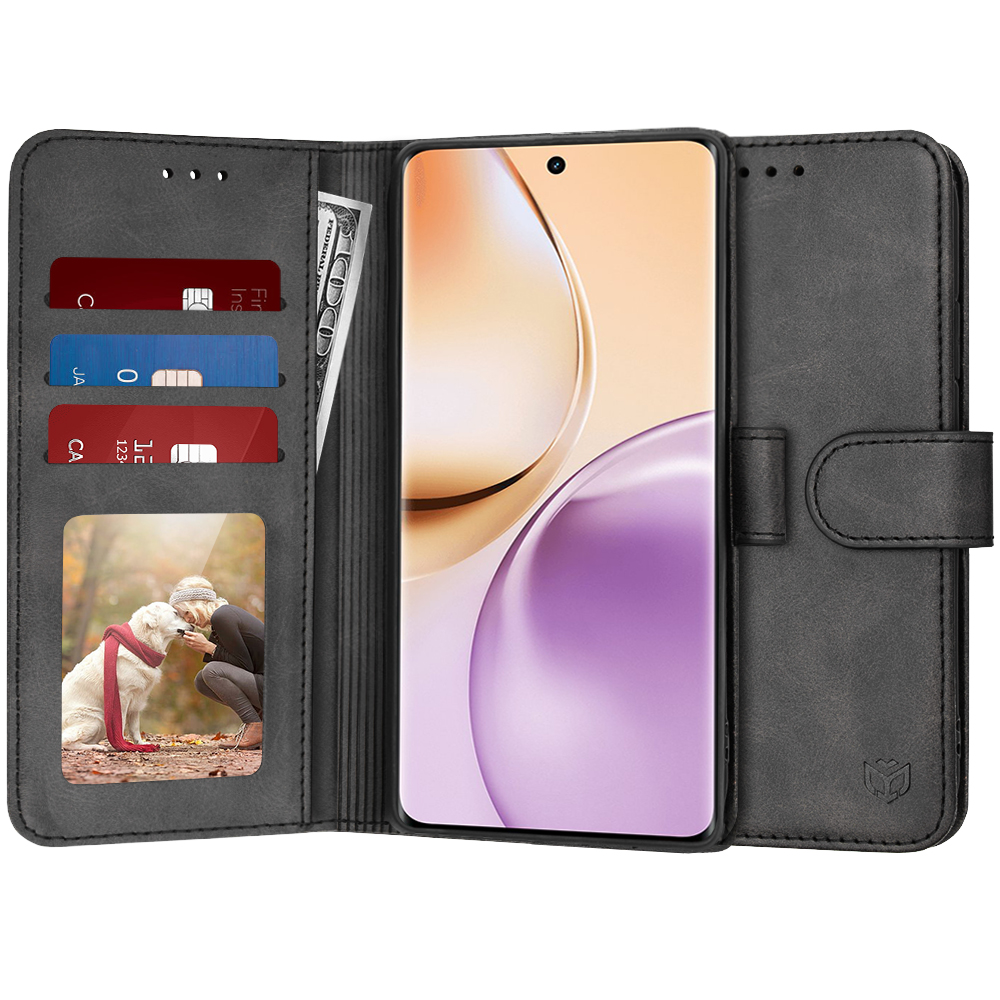 Калъф за Realme 14 Pro - Techsuit Diary Book - Черен