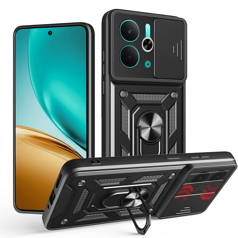 Калъф за Realme 14 / Realme 14T - Techsuit CamShield Series - Черен
