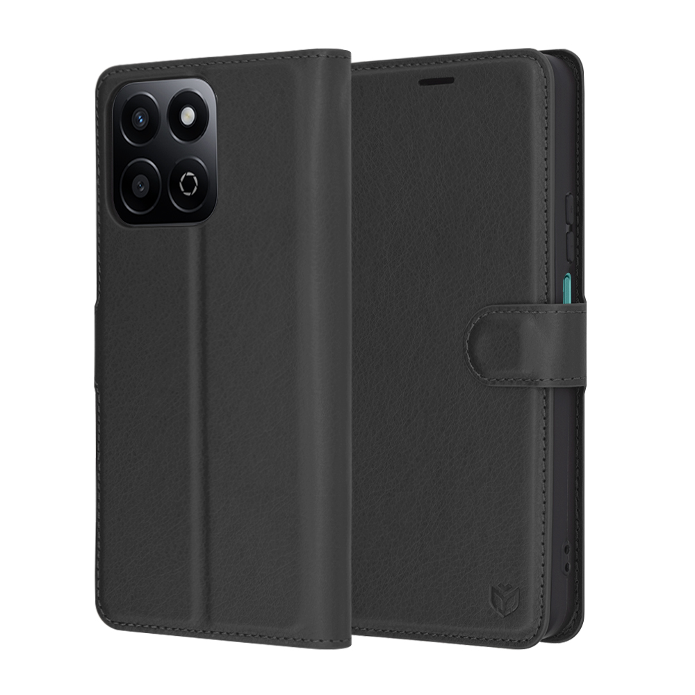 Калъф за Honor 200 Smart /X7c - Techsuit Leather Folio - Черен