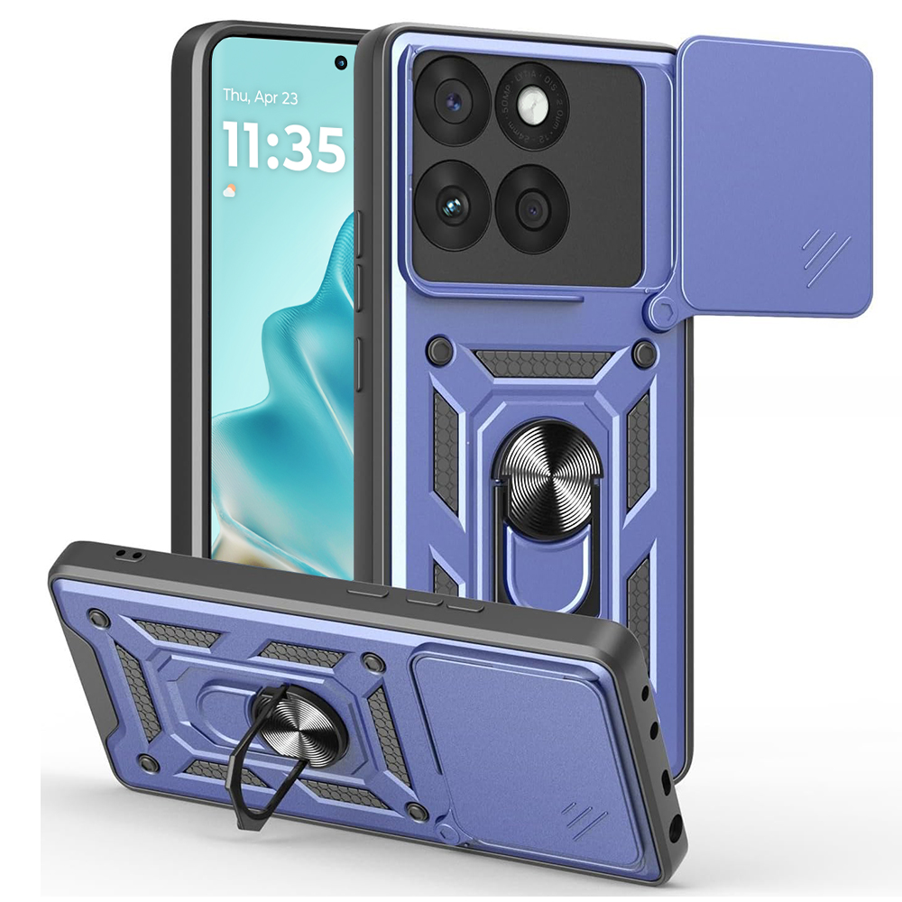 Калъф за Motorola Edge 60 / Edge 60 Fusion - Techsuit CamShield Series - Син