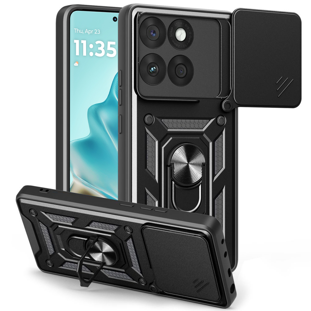 Калъф за Motorola Edge 60 / Edge 60 Fusion - Techsuit CamShield Series - Черен