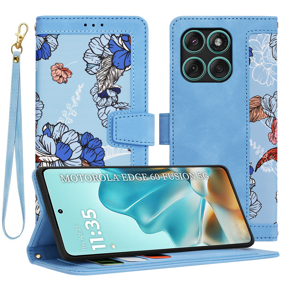 Калъф за Motorola Edge 60 / Edge 60 Fusion - Techsuit FlipCraft - Vibrant Син