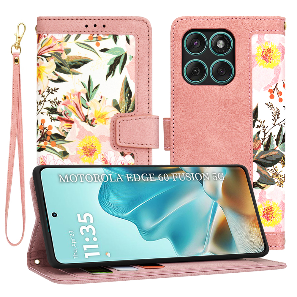 Калъф за Motorola Edge 60 / Edge 60 Fusion - Techsuit FlipCraft - Sweetheart Розов