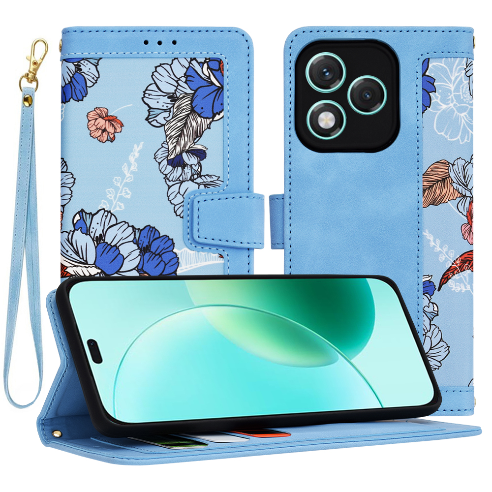 Калъф за Honor 400 Lite - Techsuit FlipCraft - Vibrant Син