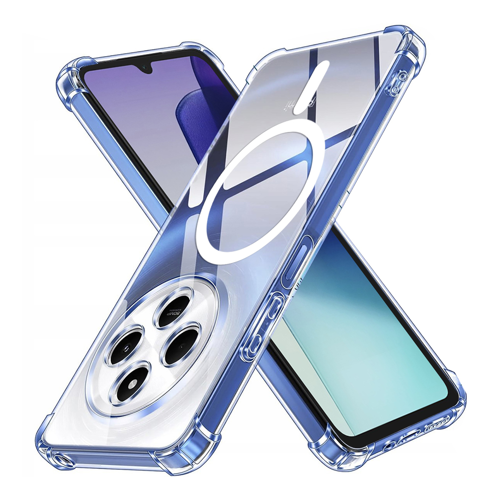 Калъф за Xiaomi Redmi 14C / Poco C75 - Techsuit Shockproof Прозрачен Silicone MagSafe - Прозрачен