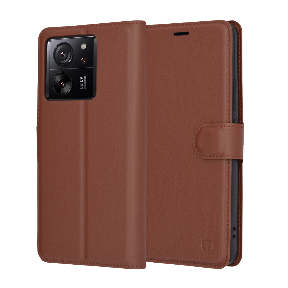 Калъф за Xiaomi 13T / 13T Pro - Techsuit Leather Folio - Кафяв