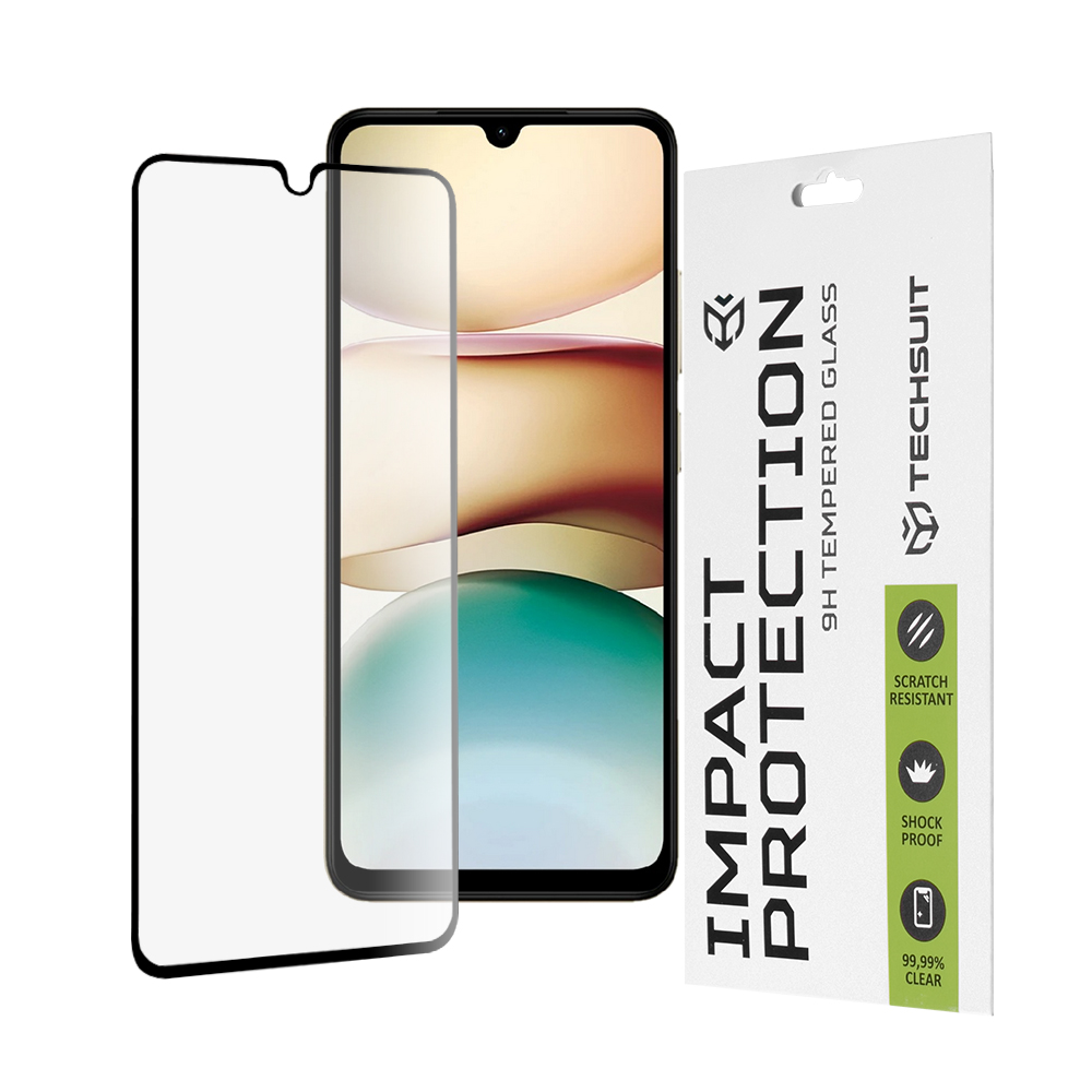 Капак за Xiaomi Redmi A5 4G (стандартен) - Techsuit 111D Full Cover / Full Glue Glass - Черен
