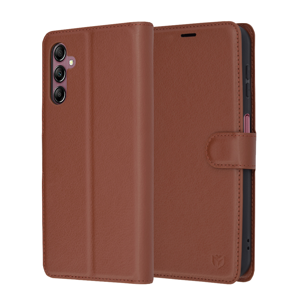 Калъф за Samsung Galaxy A14 4G / A14 5G - Techsuit Leather Folio - Кафяв