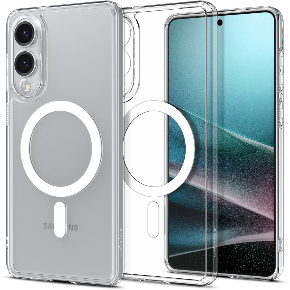 Калъф за Samsung Galaxy S25 Edge - Spigen Ultra Hybrid MagSafe (ACS09418) - Прозрачен / Бял