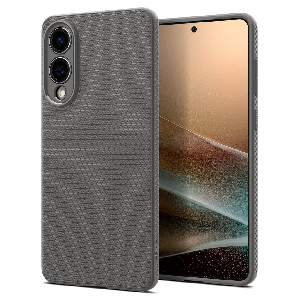 Калъф за Samsung Galaxy S25 Edge - Spigen Liquid Air (ACS09421) - Marble Сив