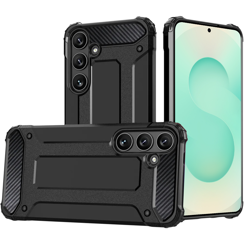Калъф за Samsung Galaxy S25 - Techsuit Hybrid Armor - Черен
