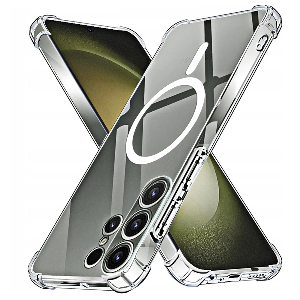 Калъф за Samsung Galaxy S23 Ultra - Techsuit Shockproof Прозрачен Silicone MagSafe - Прозрачен