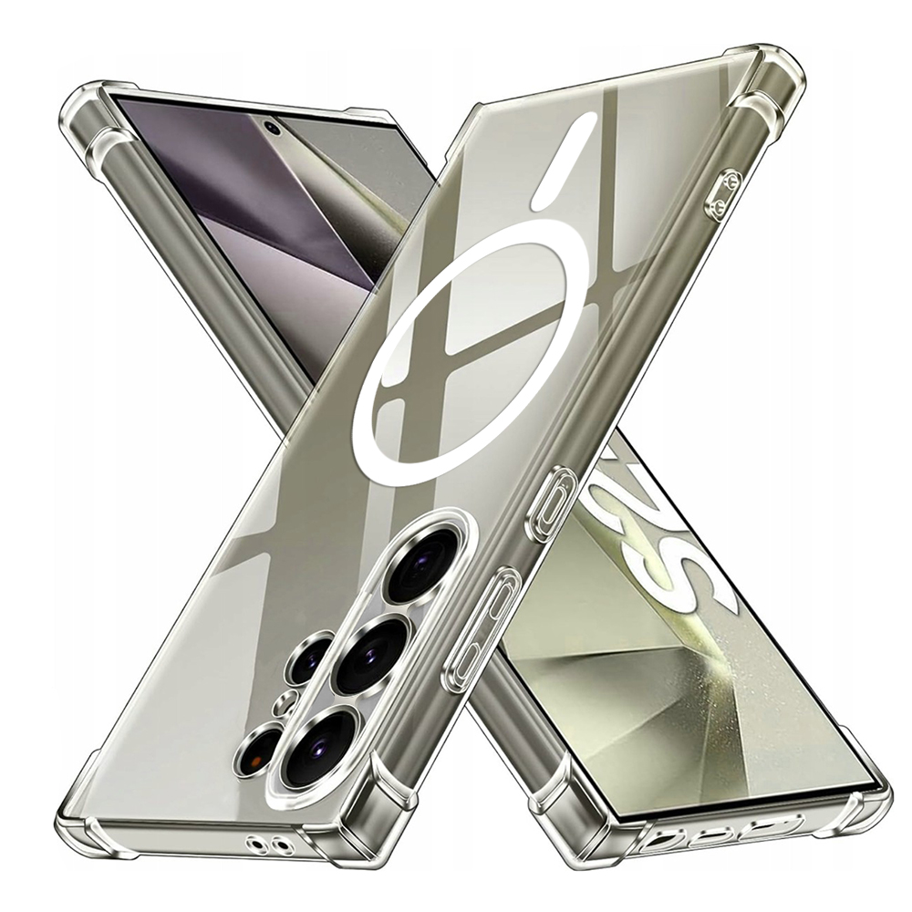 Калъф за Samsung Galaxy S24 Ultra - Techsuit Shockproof Прозрачен Silicone MagSafe - Прозрачен