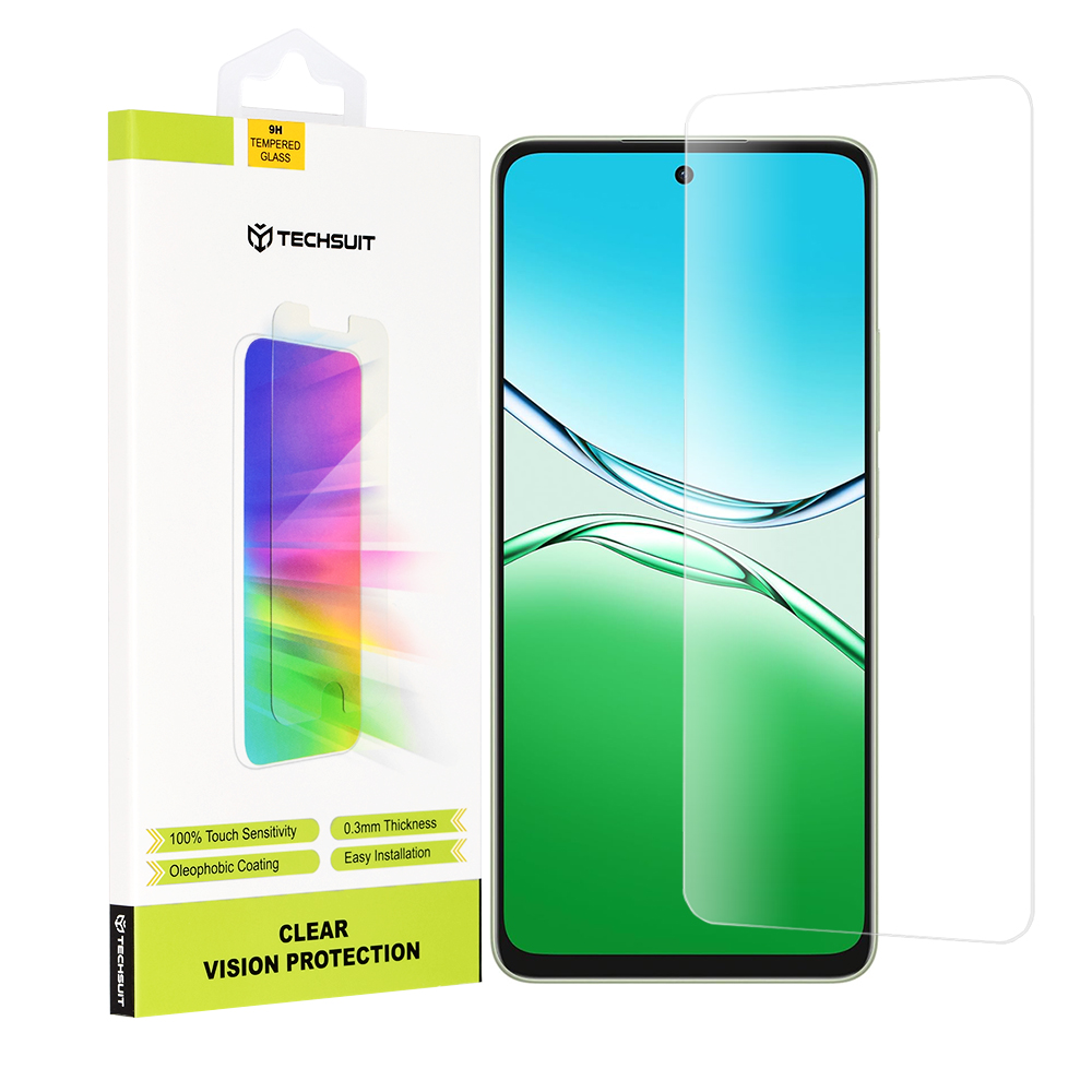 Калъф за Oppo A5 Pro 4G / A5 Pro 5G - Techsuit Прозрачен Vision Glass - Прозрачен