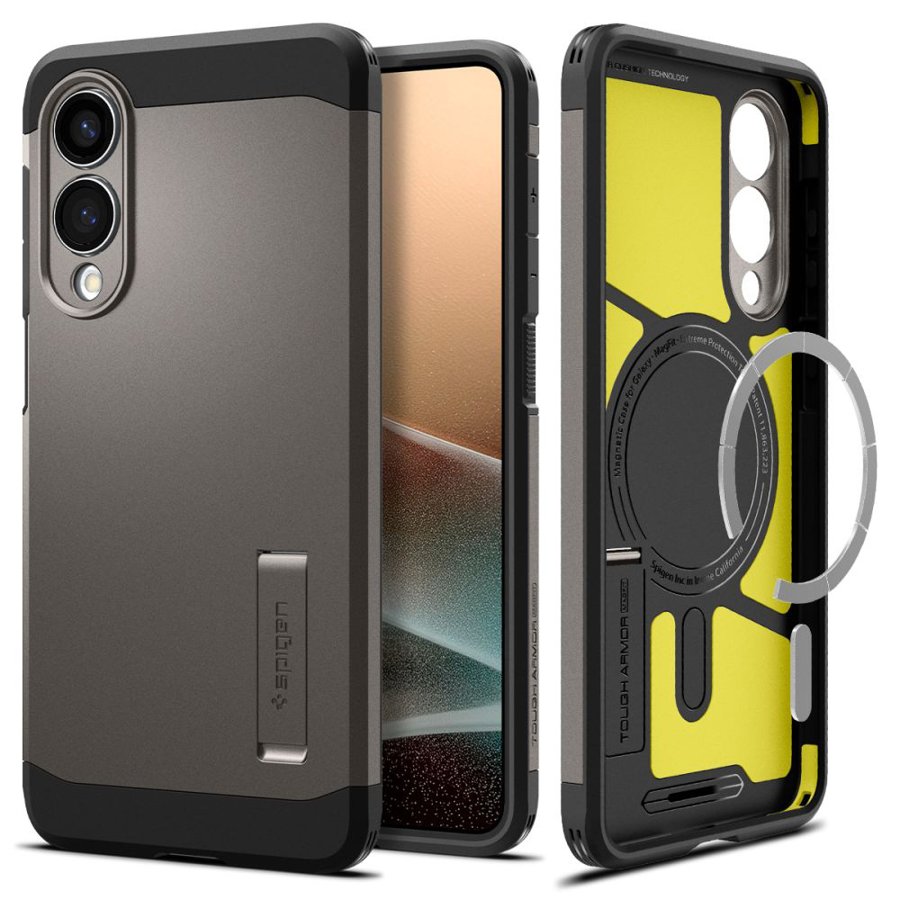 Калъф за Samsung Galaxy S25 Edge - Spigen Tough Armor MagSafe (ACS09423) - Gunmetal
