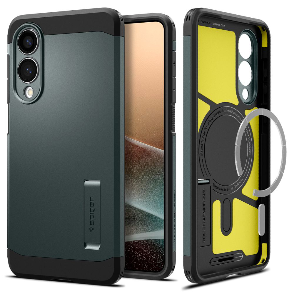 Калъф за Samsung Galaxy S25 Edge - Spigen Tough Armor MagSafe (ACS09424) - Abyss Зелен