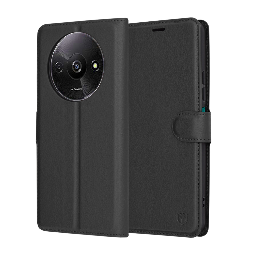 Калъф за Xiaomi Redmi A3 / Redmi A3x - Techsuit Leather Folio - Черен