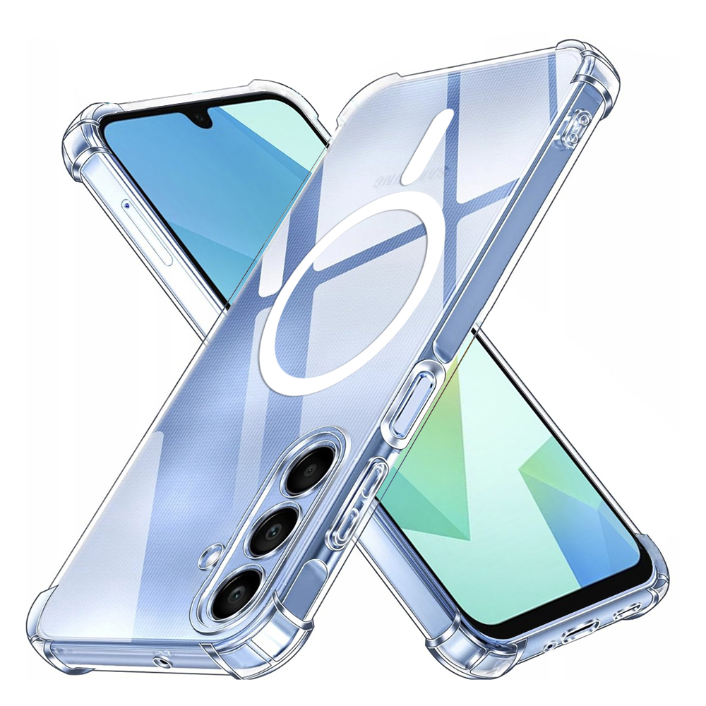 Калъф за Samsung Galaxy A16 4G / A16 5G - Techsuit Shockproof Прозрачен Silicone MagSafe - Прозрачен