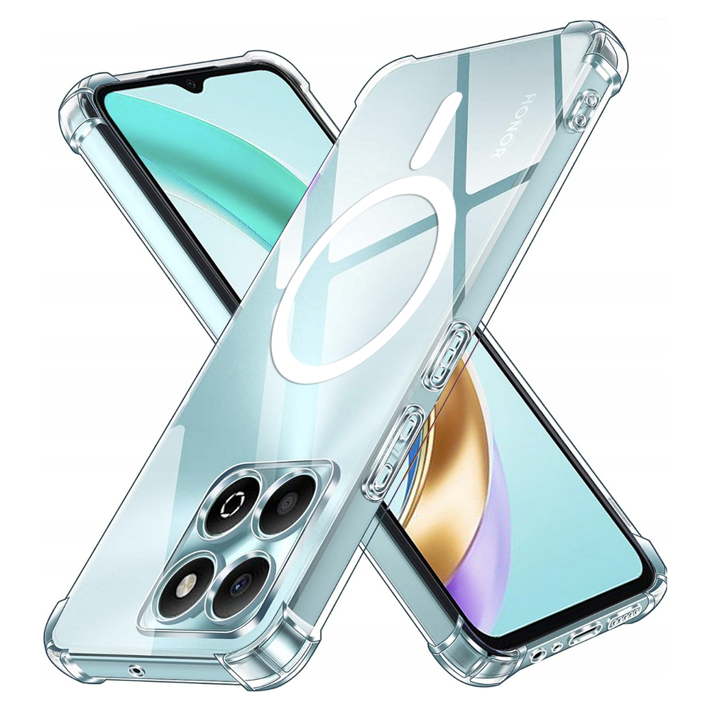 Калъф за Honor X6b - Techsuit Shockproof Прозрачен Silicone MagSafe - Прозрачен