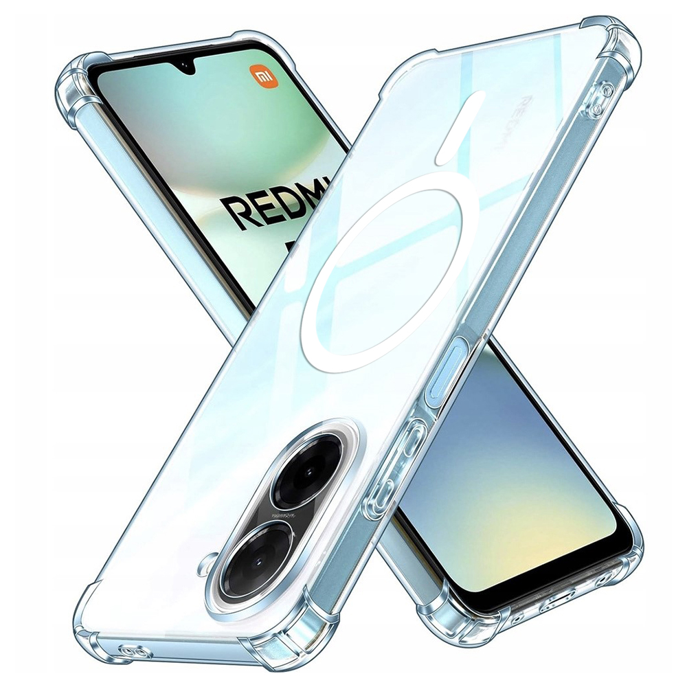 Калъф за Xiaomi Redmi A5 4G (стандартен) - Techsuit Shockproof Прозрачен Silicone MagSafe - Прозрачен