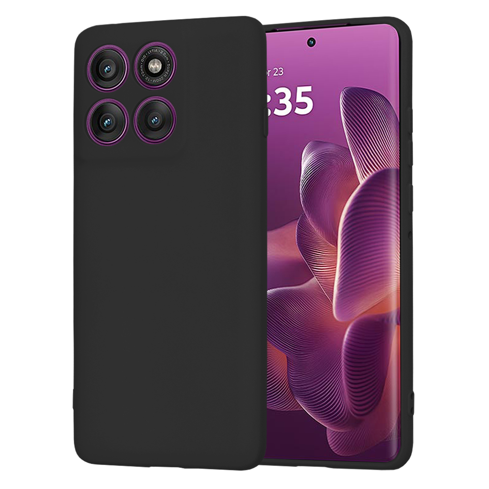 Калъф за Motorola Edge 60 Pro - Techsuit SoftFlex - Черен
