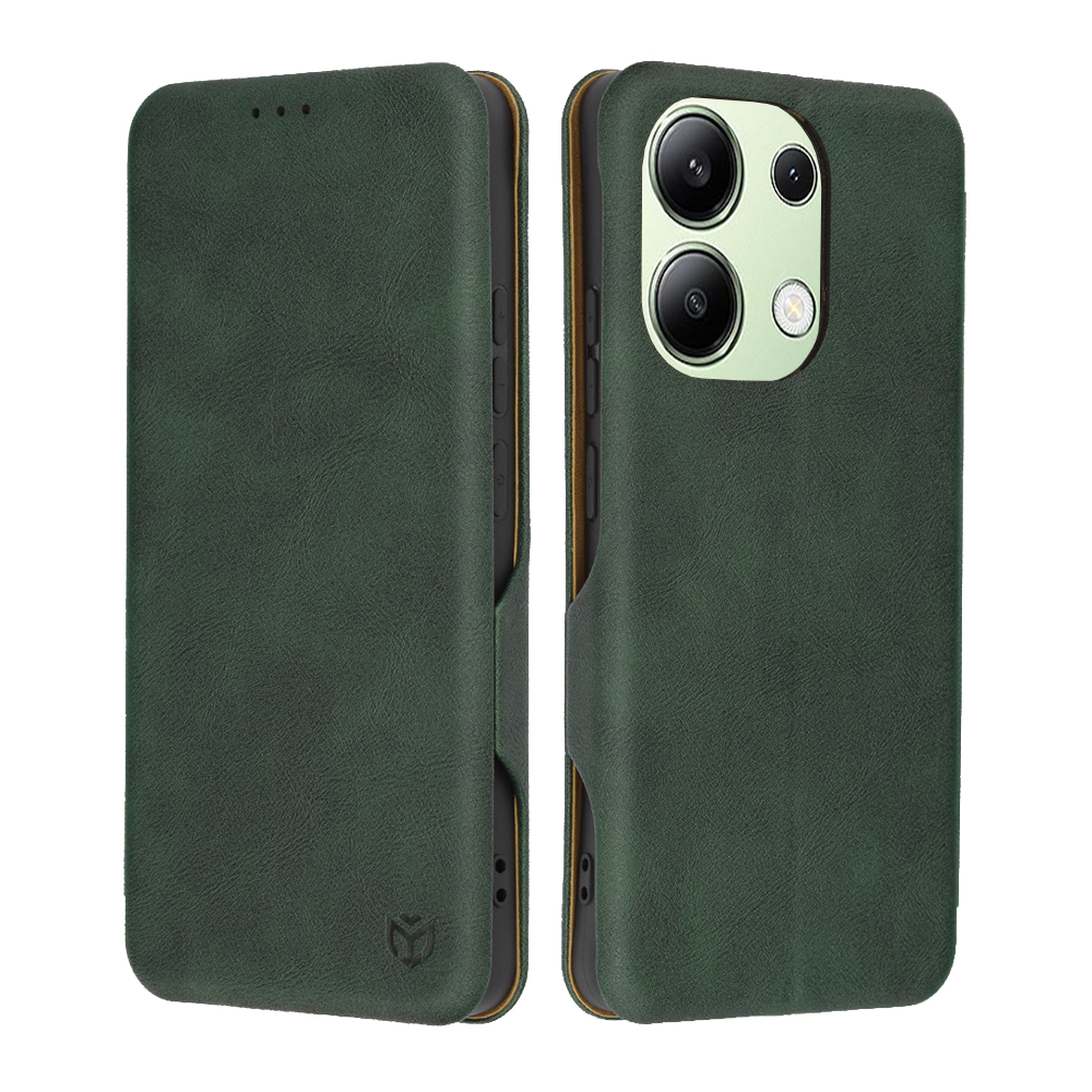 Калъф за Xiaomi Redmi Note 13 4G - Techsuit Safe Wallet Plus - Зелен