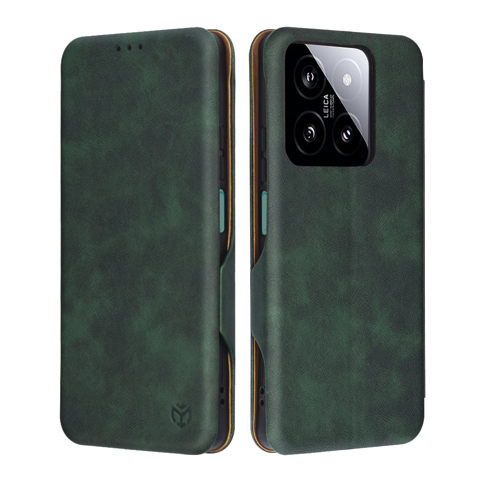 Калъф за Xiaomi 14 - Techsuit Safe Wallet Plus - Зелен