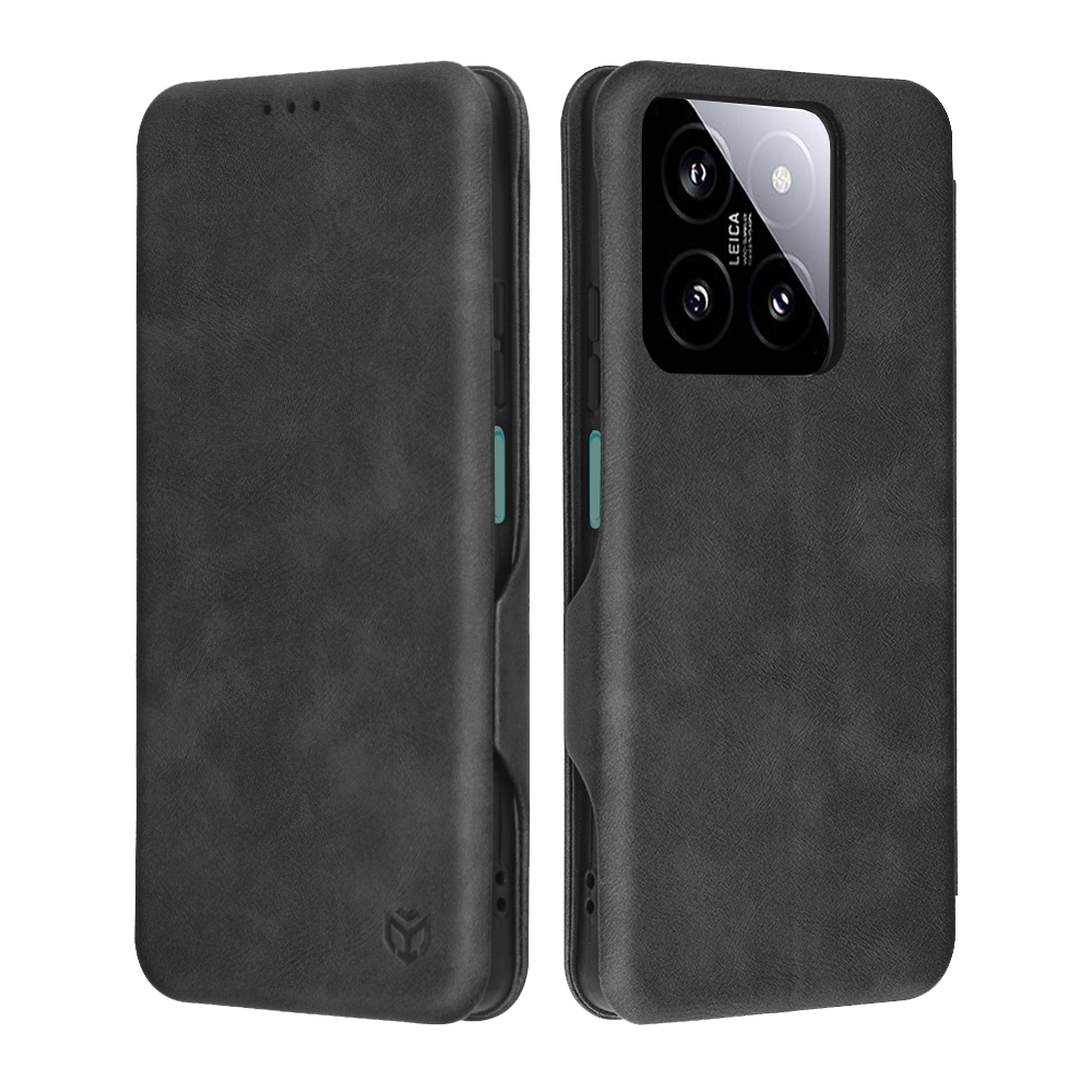 Калъф за Xiaomi 14 - Techsuit Safe Wallet Plus - Черен
