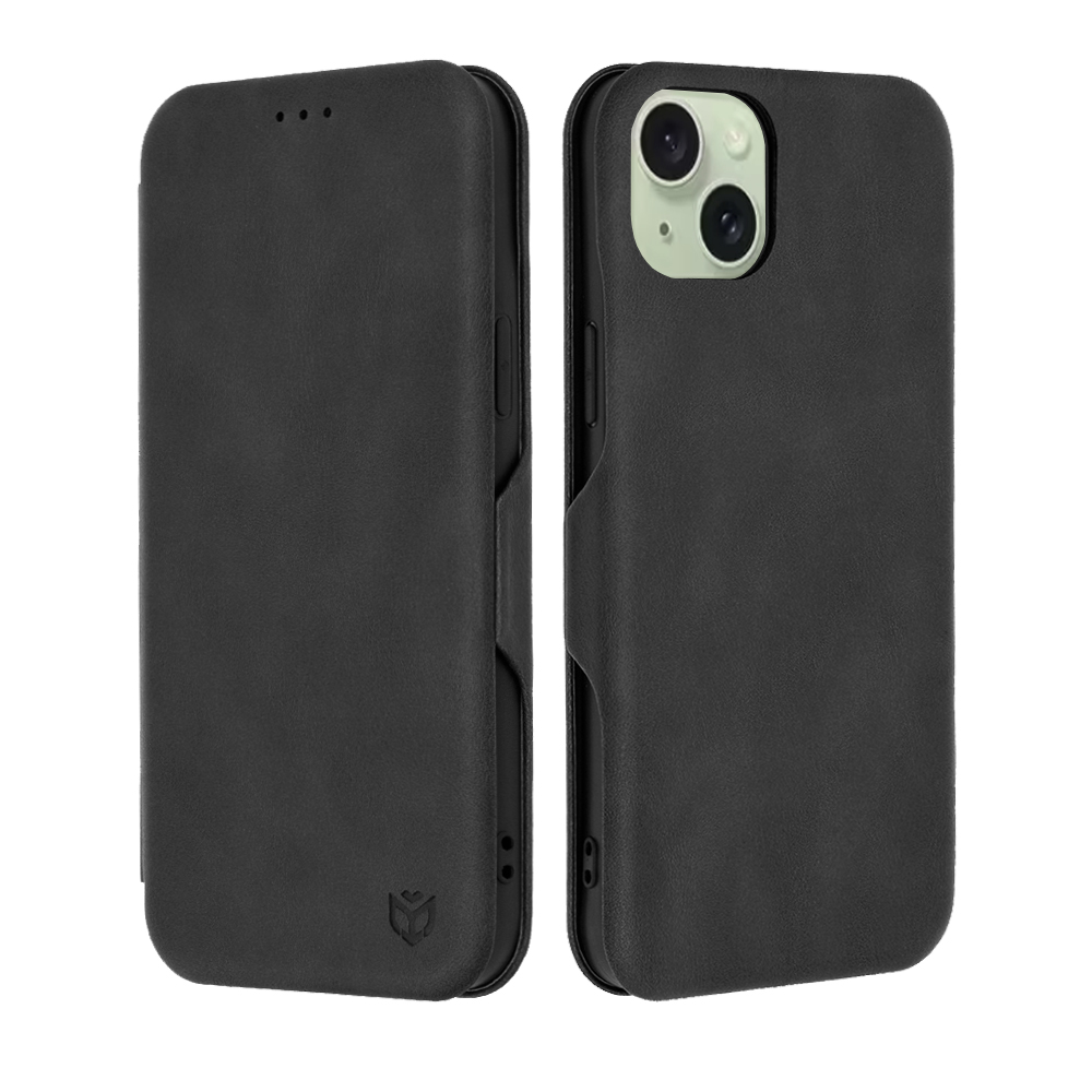 Калъф за iPhone 15 Plus Techsuit Safe Wallet Plus, черен