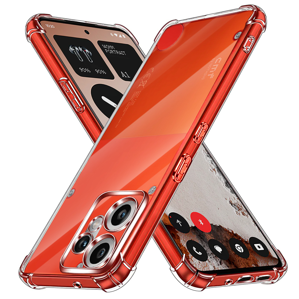 Калъф за нищо CMF Phone 2 Pro - Techsuit Удароустойчив прозрачен прозрачен силикон - Прозрачен