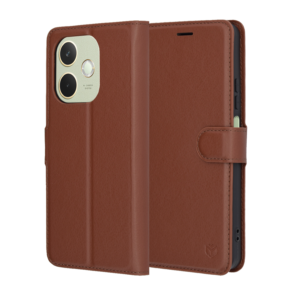 Калъф за Oppo A5 Pro 4G / A5 Pro 5G - Techsuit Leather Folio - Кафяв