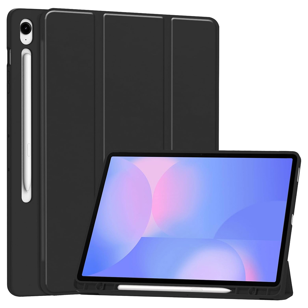Калъф за Samsung Galaxy Tab S10 FE Plus - Techsuit Flex Trifold - Черен