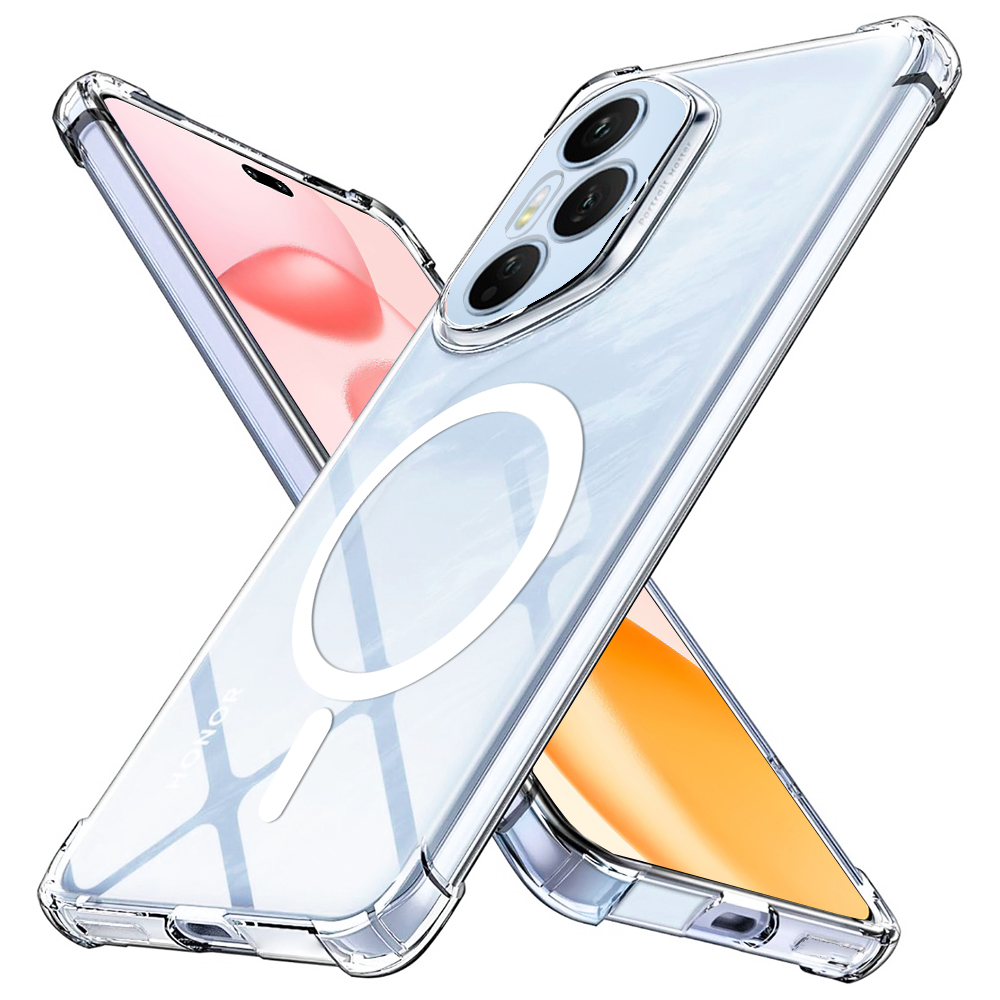 Калъф за Honor 400 Pro - Techsuit Shockproof Прозрачен Silicone MagSafe - Прозрачен