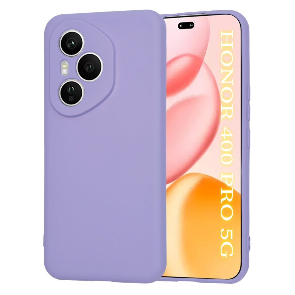 Калъф за Honor 400 Pro - Techsuit SoftFlex - Светло лилав
